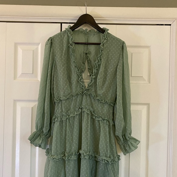 Sage Green dress from Amazon! So cute! Never worn! - Picture 2 of 2